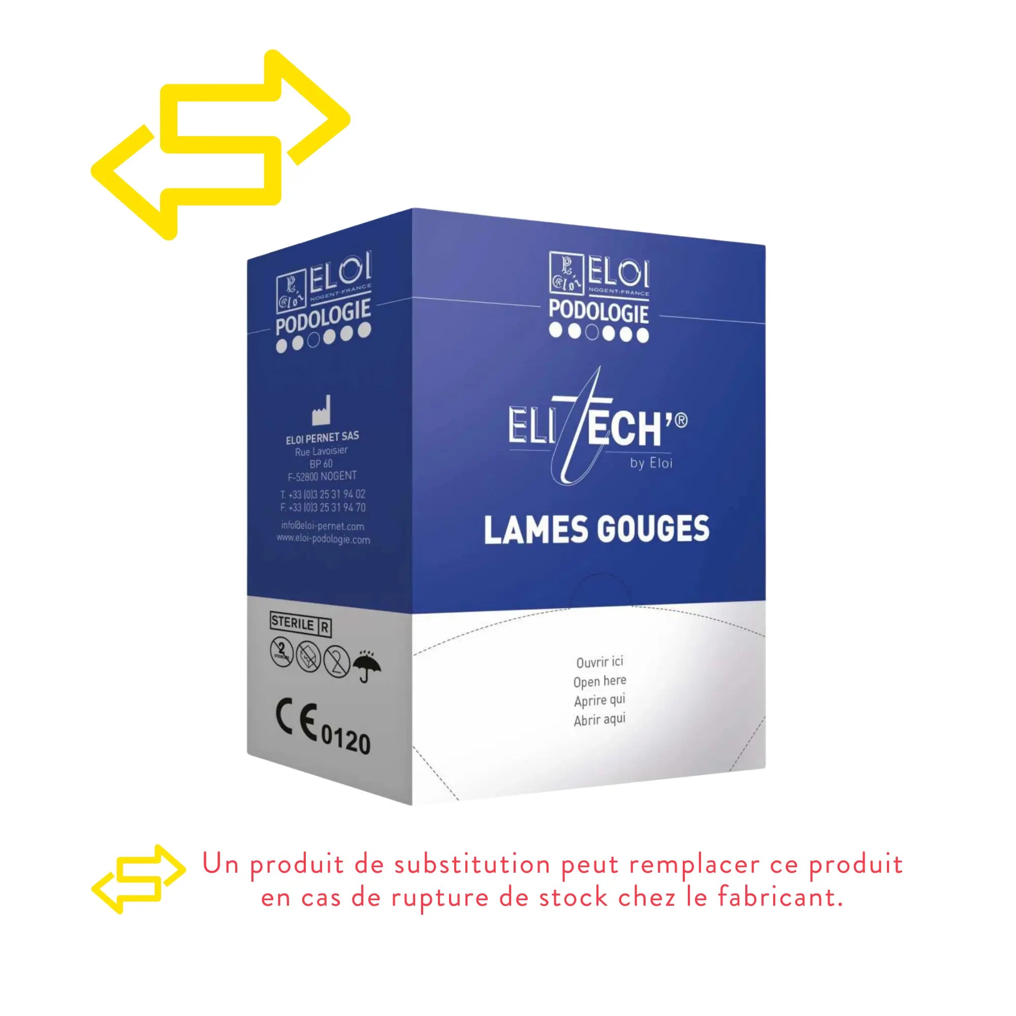 500 lames de gouges N°2 - Elitech by Eloi Eloi Podologie 
