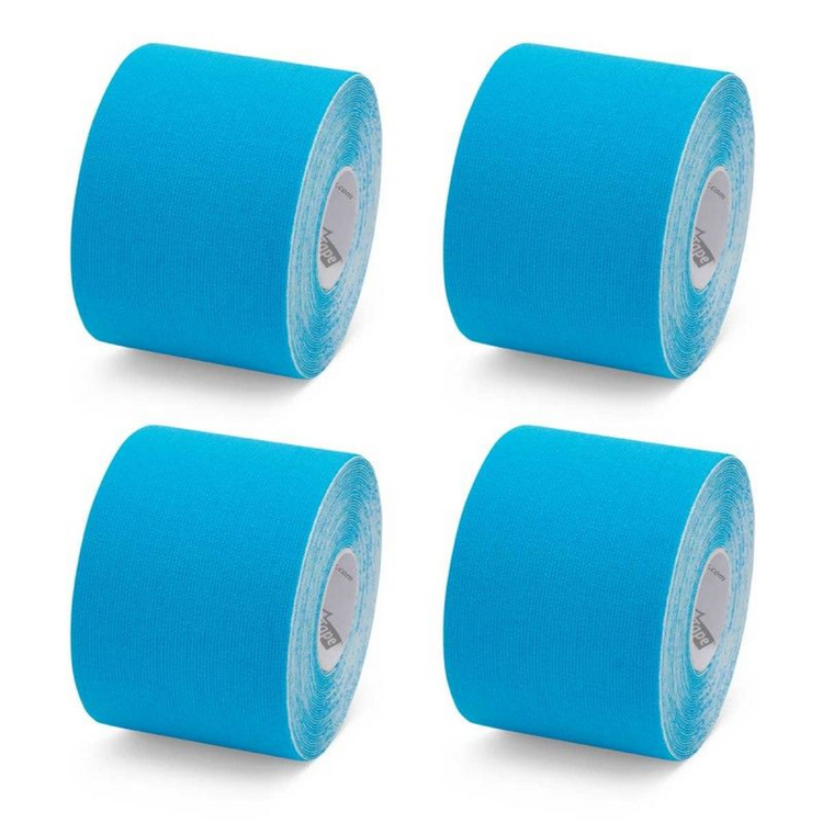 Boîte de 4 rouleaux de Bande adhésive élastique - 5cm x 5m  - 5 couleurs - K-Tape