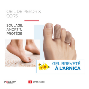 Oeil de perdrix - Cors - Digitube gel Arnica - Poderm Professional