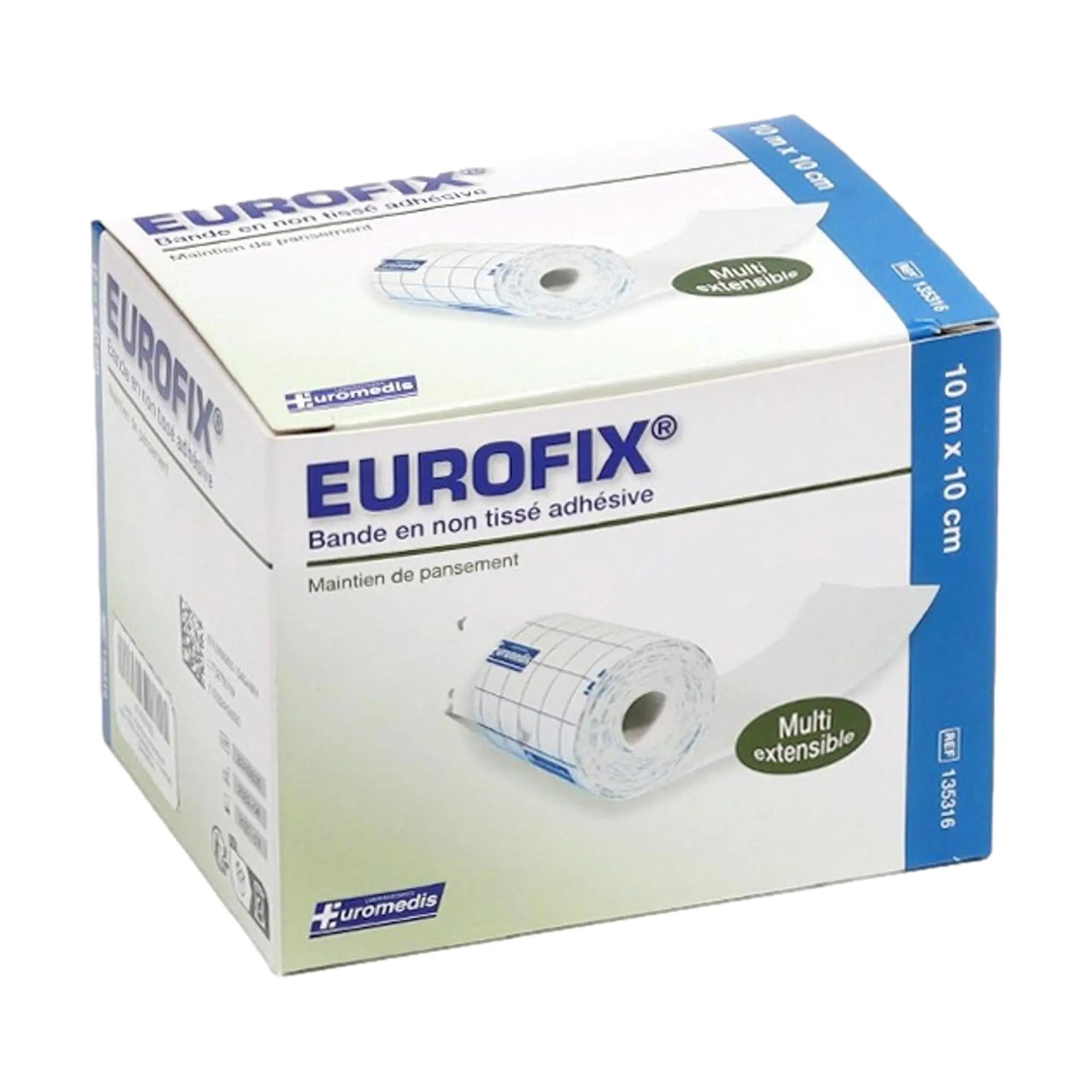 10m non-woven adhesive strip - 2 dimensions - Eurofix by Euromédis