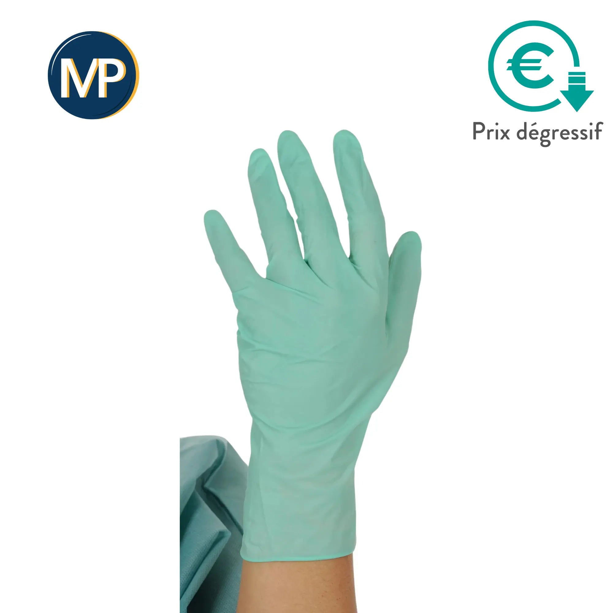 Gants d'examen - Latex avec Aloé Véra - Sans poudre - Boite de 100 - My Podologie MP 