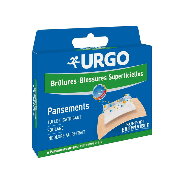 Pansements extensibles - Brûlures-Blessures - Urgo Urgo  5x7-bte-de-6