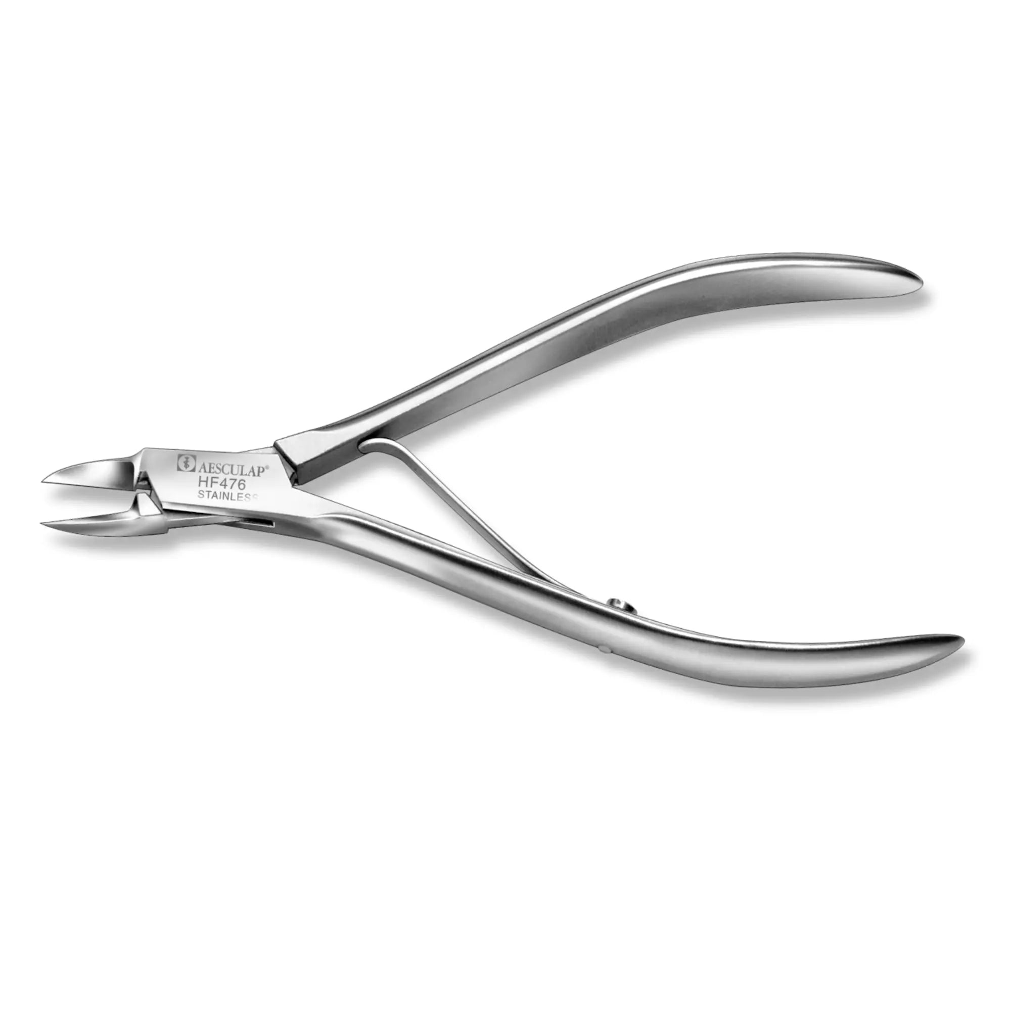 Pince à ongles - Coupe droite pointue - Mors plats - 11,5 cm - Aesculap - HF476 Aesculap