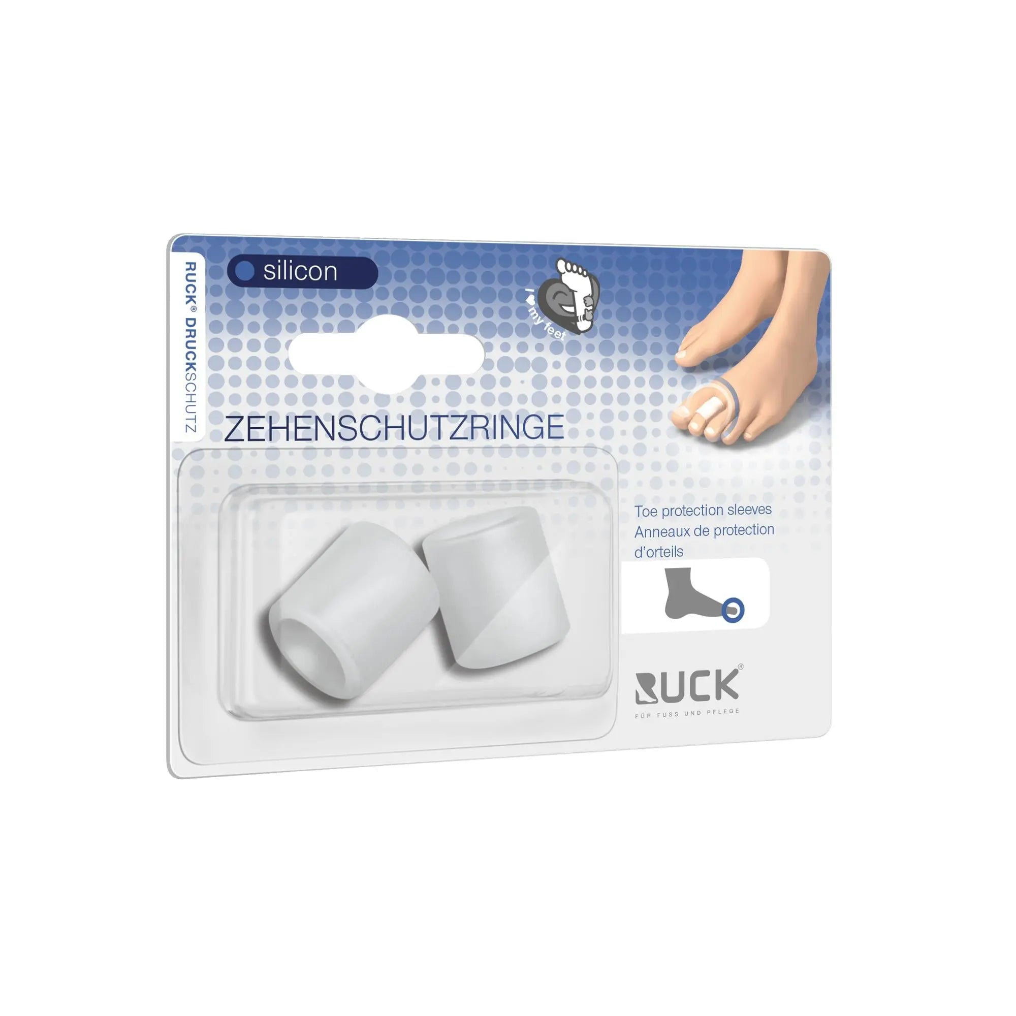 Protection pour orteils en silicone - Maxi - 3 diamètres disponibles - Ruck - My Podologie